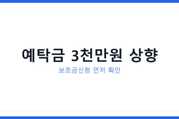 레버리지 예탁금 3000만원 상향, 목돈 없다면 보조금신청 확인하세요