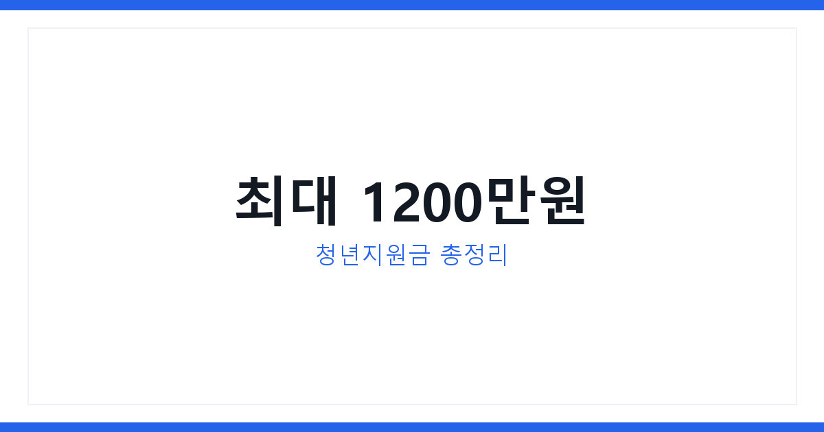 원주청년지원센터 휴게실 논란, 2026년 청년지원금 챙기는 법 총정리