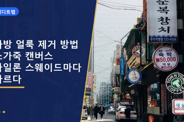 가방 얼룩 제거 방법 소가죽 캔버스 나일론 스웨이드마다 다르다