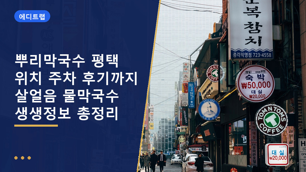 뿌리막국수 평택 위치 주차 후기까지 살얼음 물막국수 생생정보 총정리
