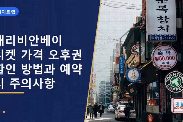 캐리비안베이 티켓 가격 오후권 할인 방법과 예약 시 주의사항