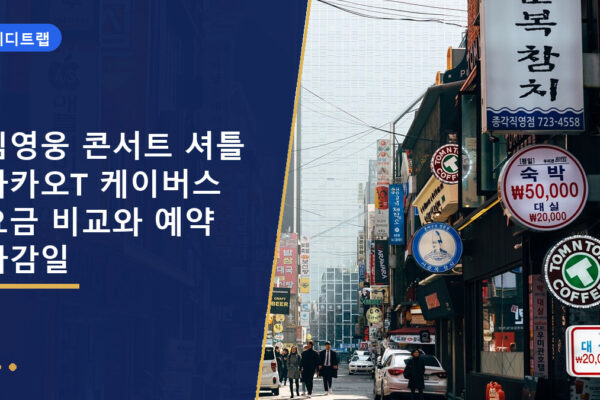 임영웅 콘서트 셔틀 카카오T 케이버스 요금 비교와 예약 마감일