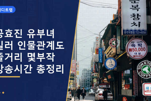 공효진 유부녀 킬러 인물관계도 줄거리 몇부작 방송시간 총정리