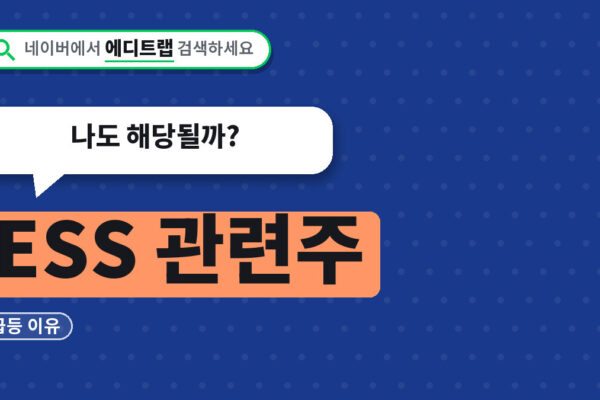 ESS 관련주 급등 이유와 정부 보조금 신청조건, 나도 해당될까?